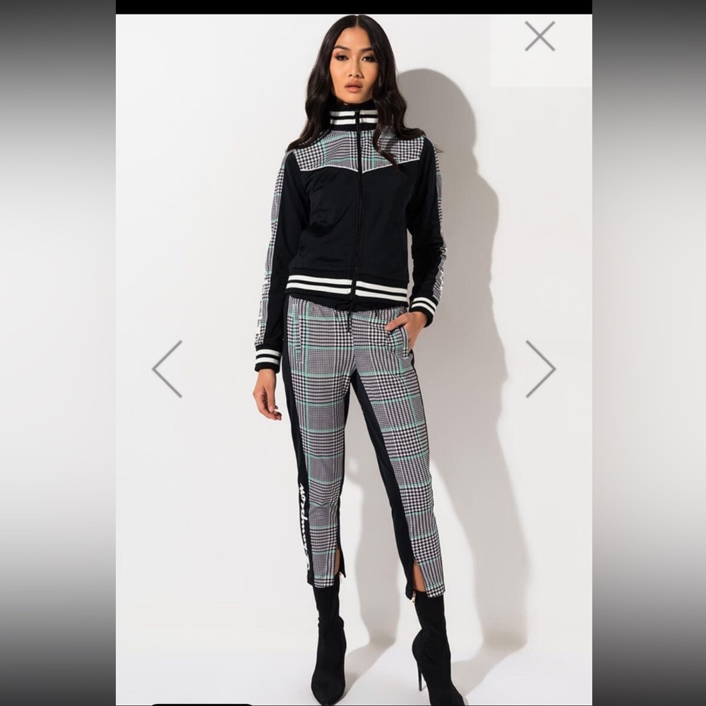 NWOT womens Champion Houndstooth tracksuit